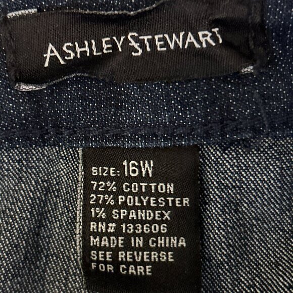 Ashley Stewart SZ 16 Denim 5 pocket Maxi /Midi skirt classic essential wardrobe - Picture 7 of 8
